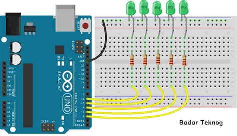 Cara Mudah Membuat Running LED Dengan Arduino Badar Teknog