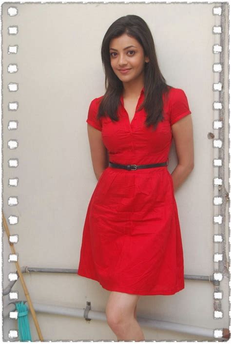 Crush Of The Day Kajal Agarwal Hot In Red Dress