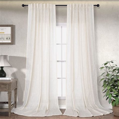 Amazon Natural Linen Extra Long Curtains 120 Inch Length For