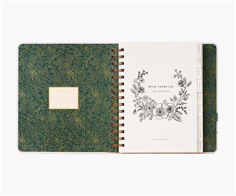 Rifle Paper Co 2021 Covered Binder Planner Wild Garden