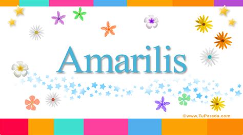 Amarilis Nombre Significado De Amarilis