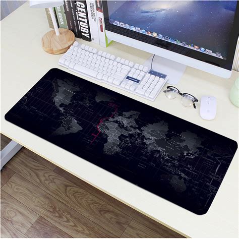 Wholesale Personalized Custom Logo World Map Mouse Pads Keyboard Pad