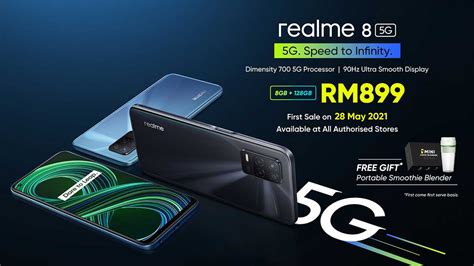realme 8 5G dilancarkan secara rasminya di Malaysia hari ini; Tampilkan ...