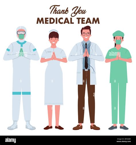 A Group Of Medical Teams Consisting Of Doctors Nurses People Wearing