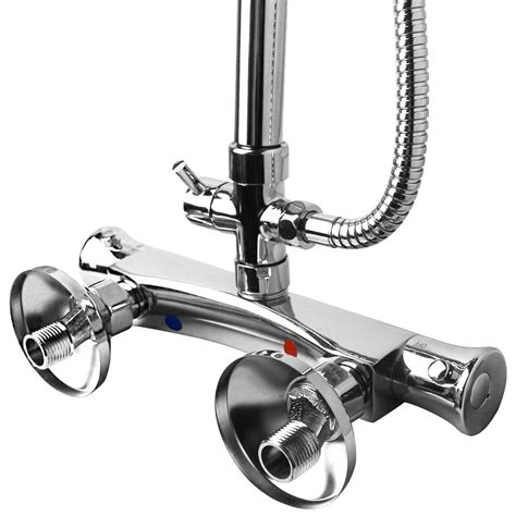 Modern Chrome Round Thermostatic Exposed Bar Mixer Shower Valve Top