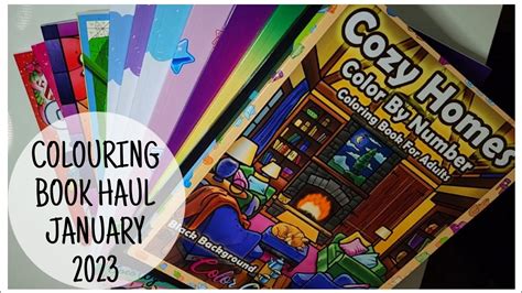 New Adult Colouring Books January 2023 COLOURING BOOK HAUL YouTube