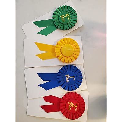 Clinch Star Premium Award Ribbons Rosette Set For Ceremonies And India