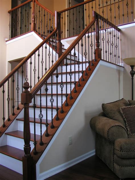 Lomonaco S Iron Concepts Home Decor Iron Balusters Wood Handrail