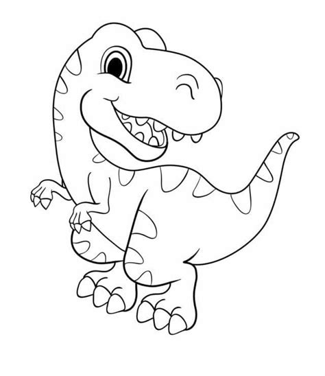 Desenhos De Beb Tiranossauro Rex Para Colorir E Imprimir