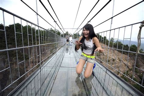 Worlds Longest Glass Bottomed Bridge Opens In China