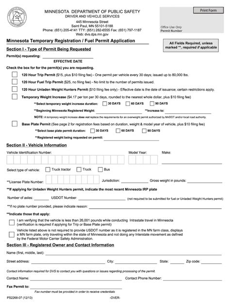 Minnesota Trip Permit Fill Online Printable Fillable Blank PdfFiller