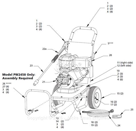 Pressure Washer Parts List