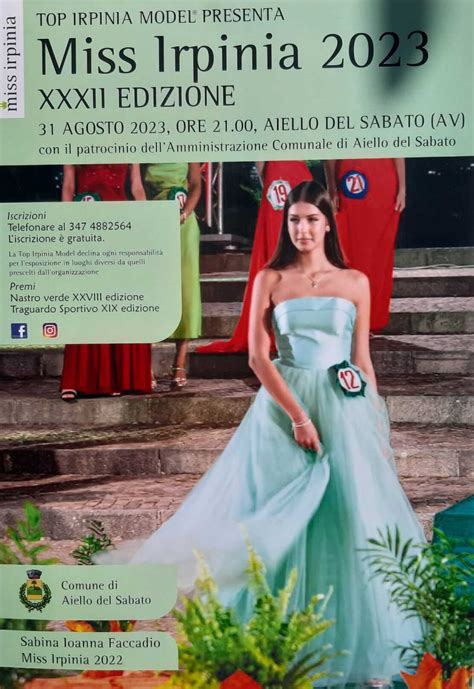 Aiello Del Sabato Miss Irpinia Torna Per L Edizione