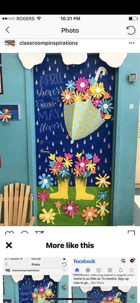 Pin On Door Creations Spring Classroom Door Door Decorations