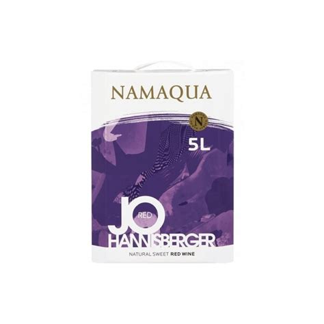 Namaqua Johannesburger Sweet Red Wine 5lt