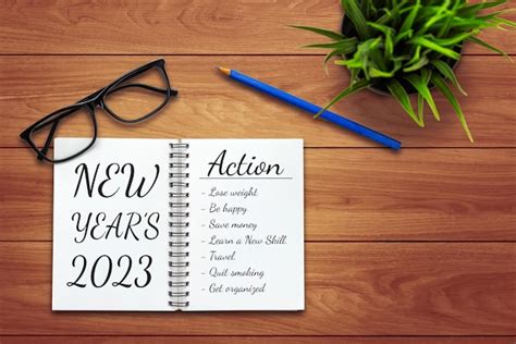 Premium Photo Happy New Year Resolution Goal List And Plans Setting