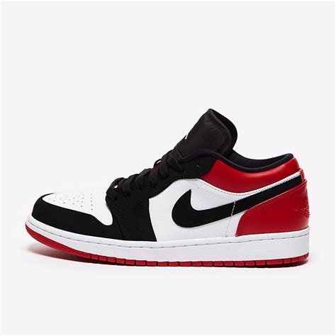 Zapatillas Para Hombre Air Jordan 1 Low Blanco Negro Rojo