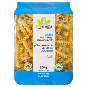 Bioitalia Organic Pasta Fusilli Durum Wheat Semolina 500 g Voilà