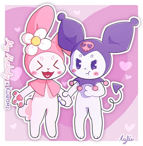 My Melody X Kuromi By Aylinsart On Deviantart