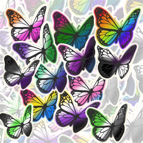 Pride Flag Butterflies Etsy