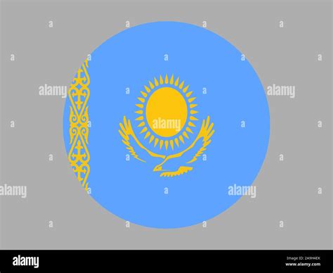 National flag of Republic of Kazakhstan. original colors and proportion ...