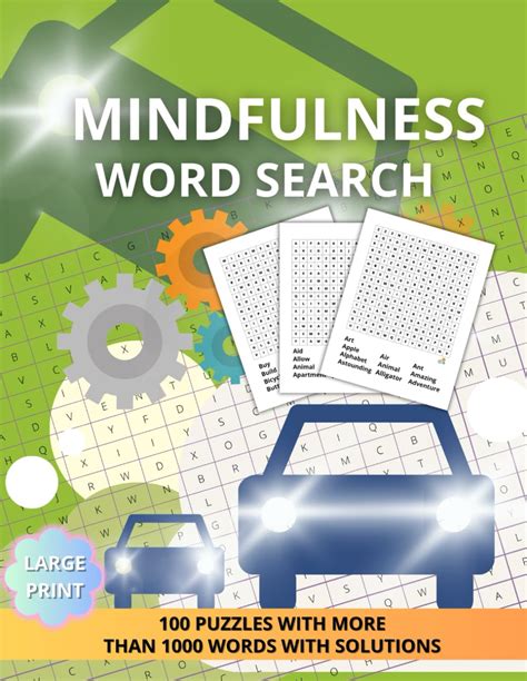 Mindfulness Word Search Calming And Inspirational Word Search For Adults To Relax With More