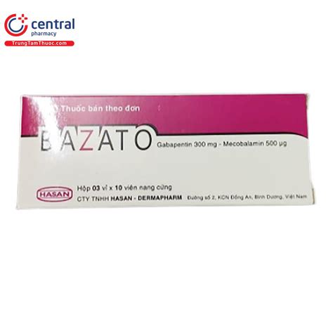 [CHÍNH HÃNG] Thuốc Bazato điều trị đau dây thần kinh ngoại biên
