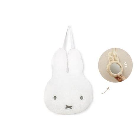 ティmf 5542763wh 【送料無料】【miffy】【ミッフィー】ぬいぐるみミラー【ホワイト】【白】【ウサギ】 【ミッフィーちゃん