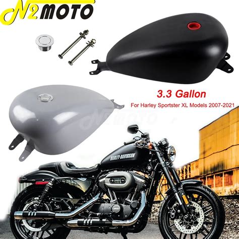 Motorcycle 3 3 Gallon EFI Gas Tank Black Fuel Tank For Harley Sportster