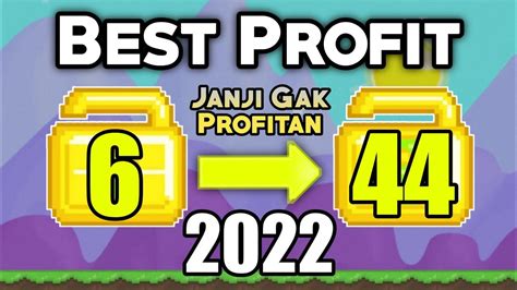 Cara Profit Terbaik Dengan Modal Wl Best Profit Growtopia