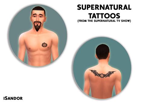 Mod The Sims Supernatural Tattoos Supernatural Tattoo Supernatural