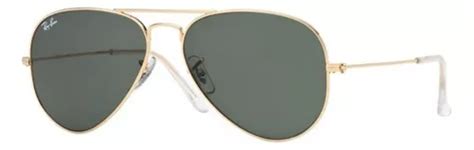 Ray ban Rb3025 W3234 55 Golden Aviator Rb 3025 G15 pequeño MercadoLibre