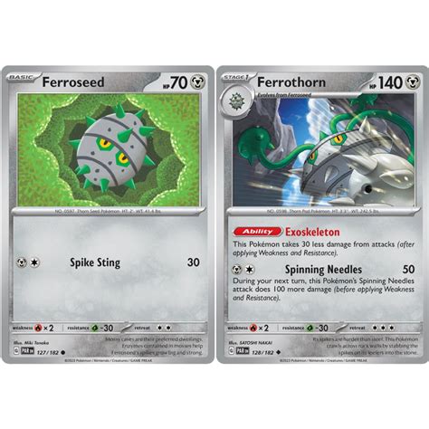 Pokemon Tcg Paradox Rift Ferroseed Ferrothorn Shopee Philippines