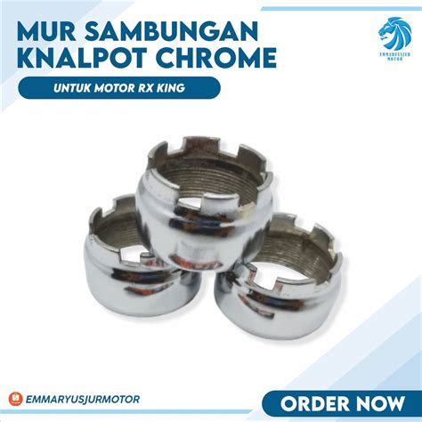 Jual MUR SAMBUNGAN KNALPOT RX KING CKD PASS Shopee Indonesia