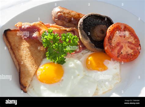 Full English Breakfast Stock Photo Alamy