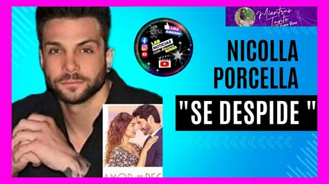 Nicola Porcella se despide de El amor no tiene receta y debutará como