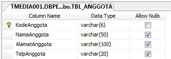 Membuat Tabel Anggota Dan Buku Aplikasi Perpus TUTORIAL VB NET DAN VB 6 0