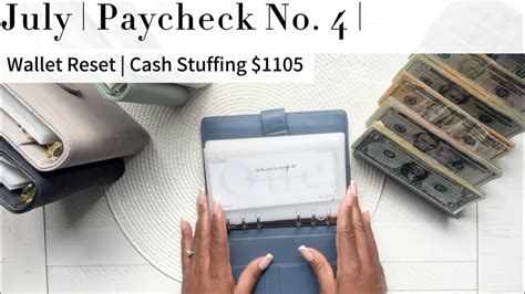 Cash Stuffing 1150 Weekly Wallet Reset Sinking Funds July