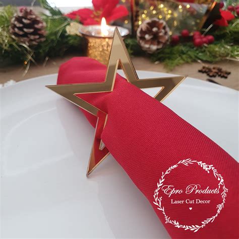 Christmas Star Napkin Rings