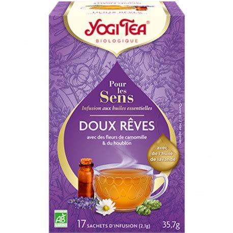 Infusion Pour Les Sens Doux R Ves Sachets Yogi Tea Bio Sevellia