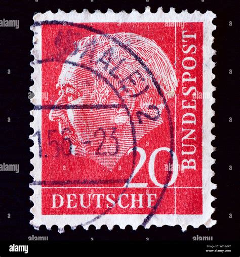 West Germany Postage Stamp Prof Dr Theodor Heuss St