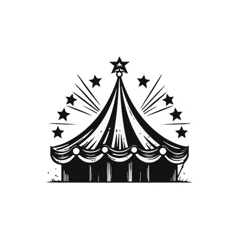 Premium Vector Circus Tent Vector Icon Illustration Design