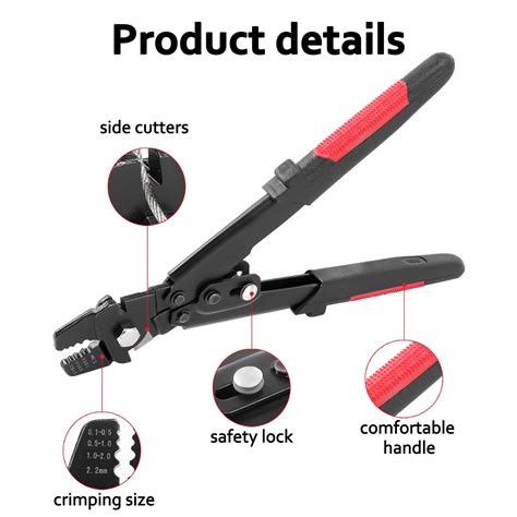 Wire Rope Crimping Tool Wire Rope Swager Crimpers Fishing Plier With