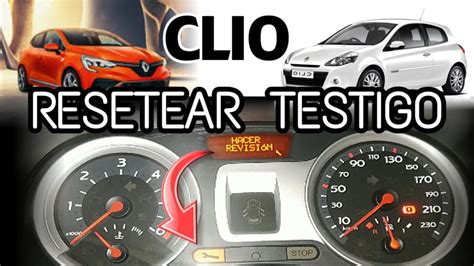 RESETEAR TESTIGO REVISION RENAULT CLIO APAGAR LUZ DE MANTENIMIENTO