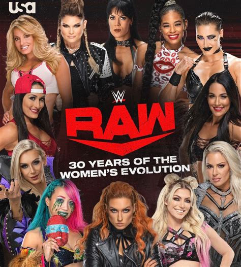 Raw 30 Years Of The Women’s Evolution Wwe Wwe Womens Wwe Tna