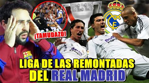 HINCHA del BARÇA REACCIONA a LA LIGA de las REMONTADAS del REAL MADRID