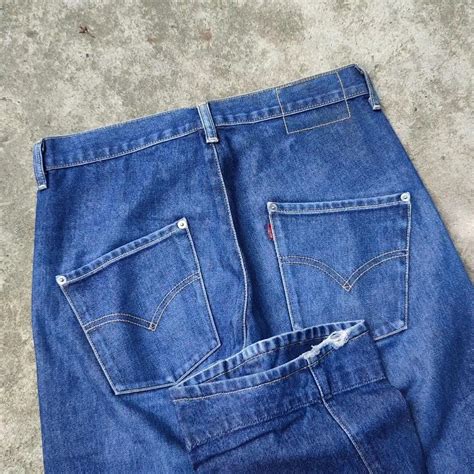 Levis Engineered Denim Pants Twisted Womens Fashion Bottoms