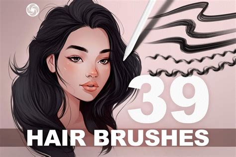 Impressive Unique Hair Procreate Brushes Creatisimo