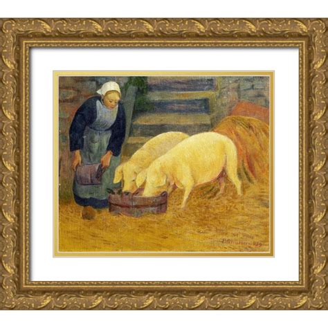 Serusier Paul 17x15 Gold Ornate Wood Framed With Double Matting Museum