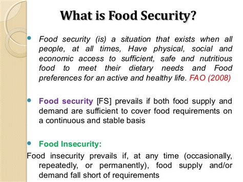 Food Nutrition Security And Innovation